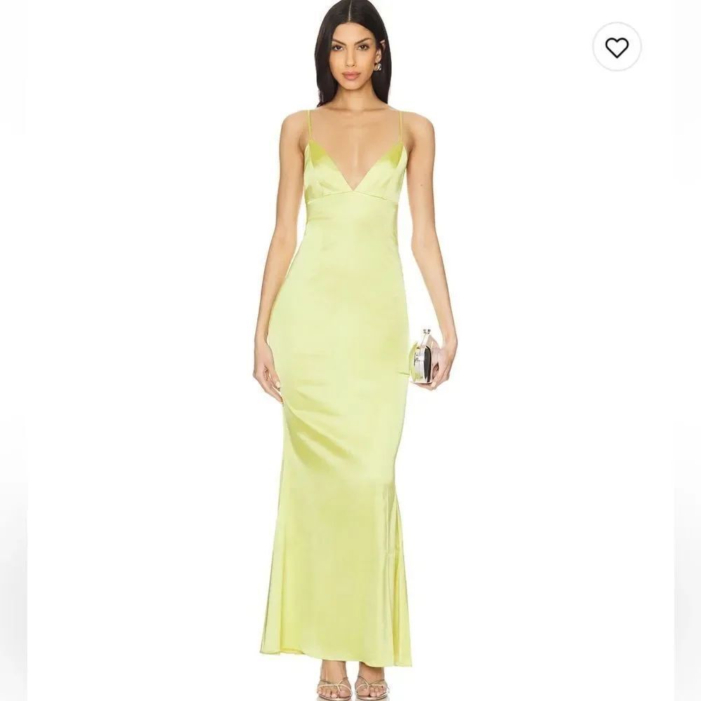 NWT NBD Areesha Maxi Dress in Green Apple Revolve Small